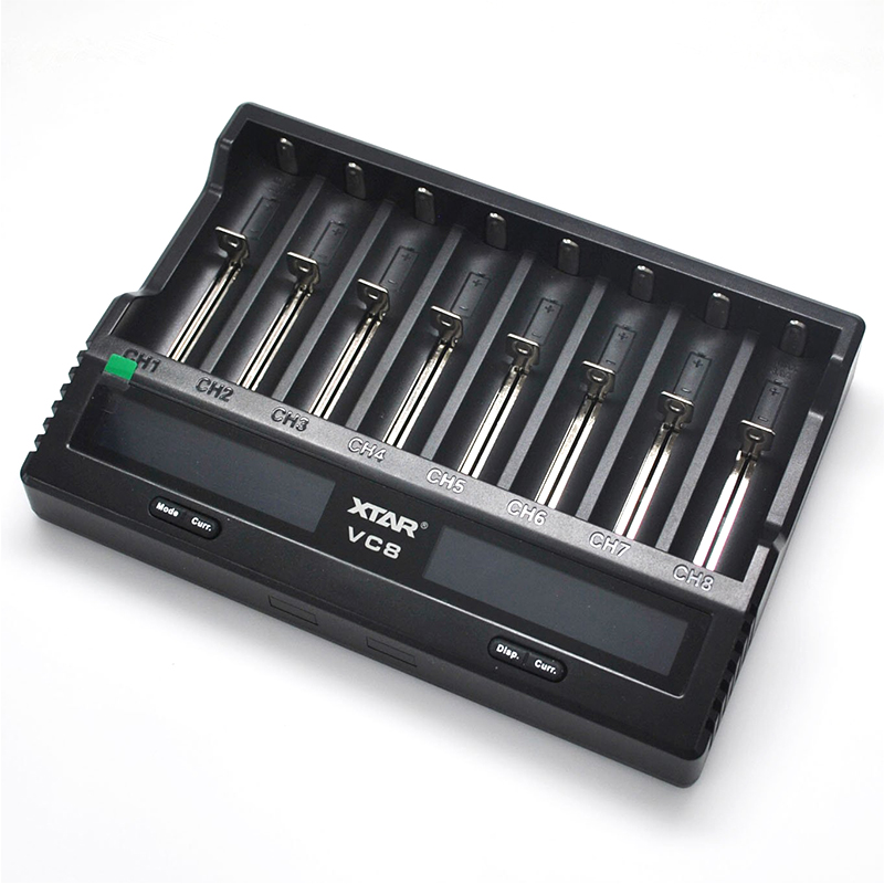 XTAR VC8 8 Bay Smart Li-ion Battery Charger